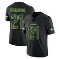 Blackjersey S.Seahawks #21 Devon Witherspoon Player Black Impact Limited Home Game Stitched Jerseys