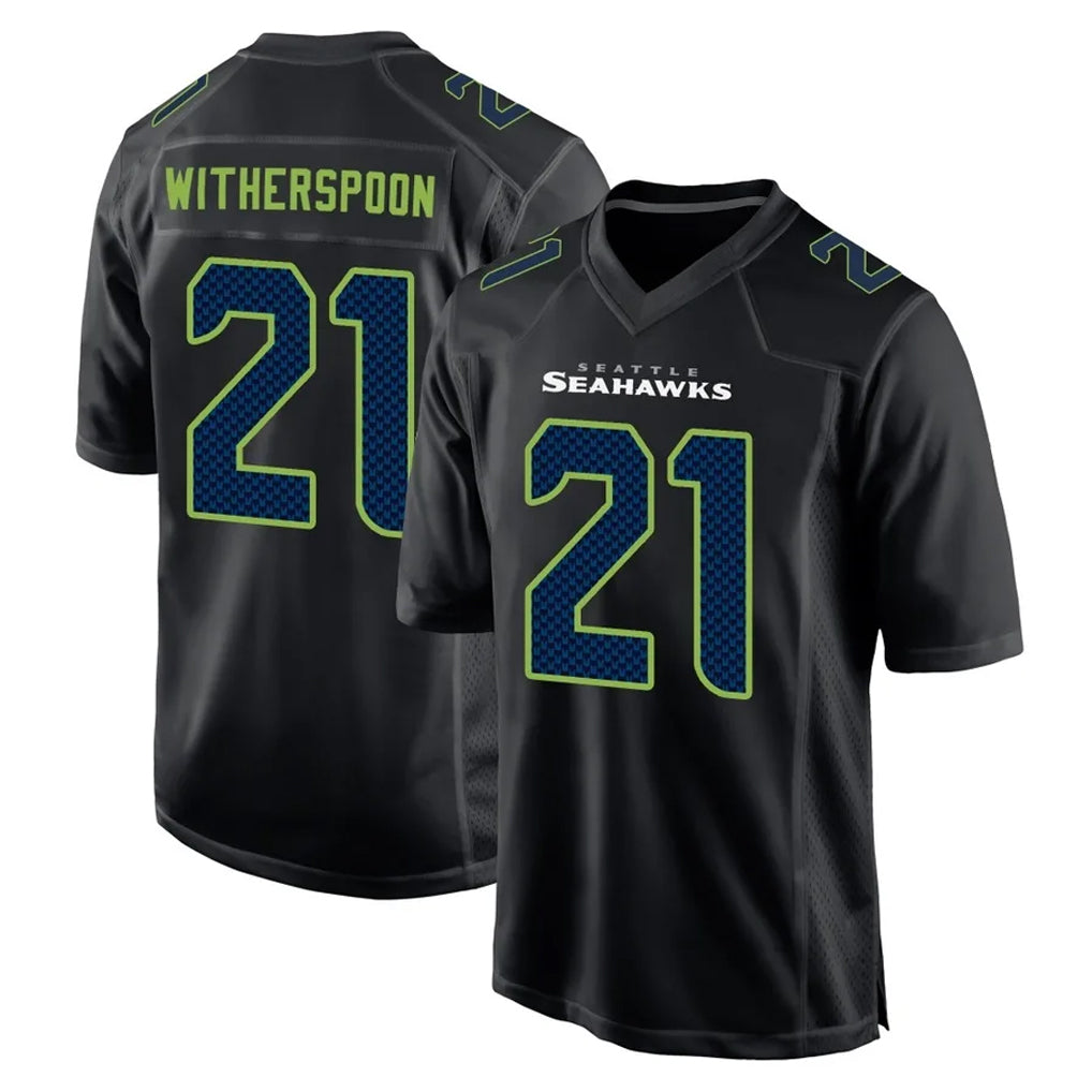 Blackjersey S.Seahawks #21 Devon Witherspoon Player Black Limited Fashion Home Game Stitched Jerseys