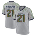 Blackjersey S.Seahawks #21 Devon Witherspoon Player Grey 2025 Rivalries Collection Home Game Stitched Jerseys