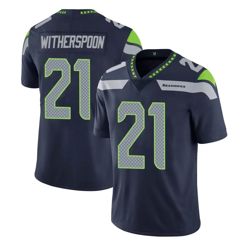 Blackjersey S.Seahawks #21 Devon Witherspoon Player Navy Limited Vapor Untouchable Home Game Stitched Jerseys