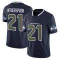 Blackjersey S.Seahawks #21 Devon Witherspoon Player Navy Rivalries Vapor Limited Home Game Stitched Jerseys