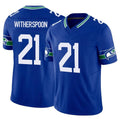 Blackjersey S.Seahawks #21 Devon Witherspoon Player Royal Limited Throwback Vapor F.U.S.E. Home Game Stitched Jerseys