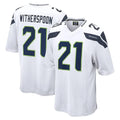 Blackjersey S.Seahawks #21 Devon Witherspoon Player White Home Game Stitched Jerseys