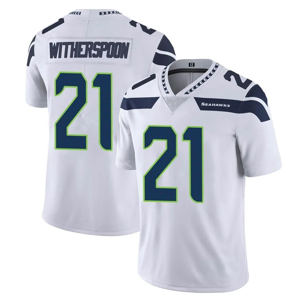 Blackjersey S.Seahawks #21 Devon Witherspoon Player White Limited Vapor Untouchable Home Game Stitched Jerseys