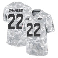 Blackjersey S.Seahawks #22 Rashid Shaheed Player Arctic Camo Limited Salute To Service Home Game Stitched Jerseys
