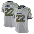 Blackjersey S.Seahawks #22 Rashid Shaheed Player Grey Limited 2025 Rivalries Collection Home Game Stitched Jerseys