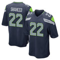 Blackjersey S.Seahawks #22 Rashid Shaheed Player Navy Home Game Stitched Jerseys