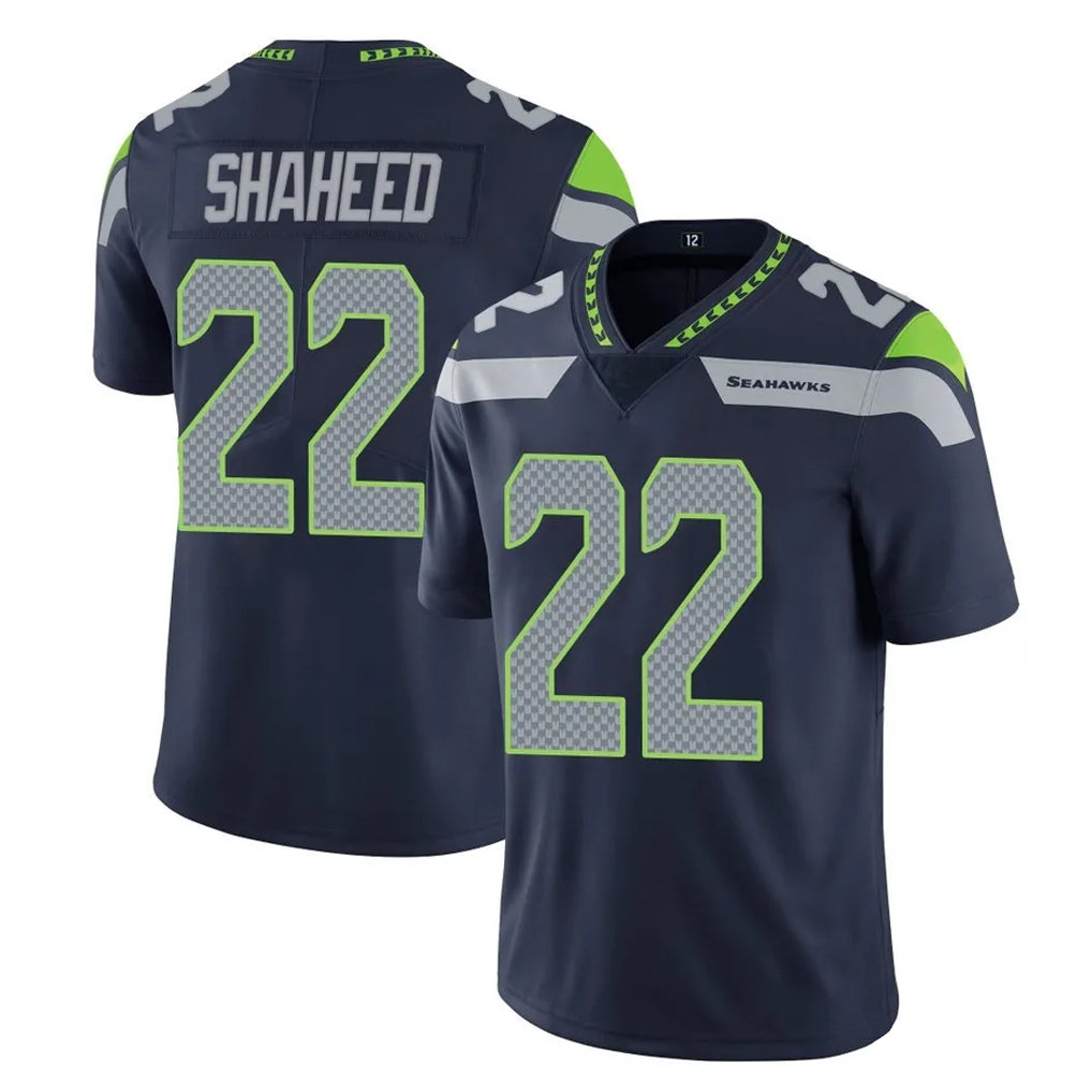 Blackjersey S.Seahawks #22 Rashid Shaheed Player Navy Limited Vapor Untouchable Home Game Stitched Jerseys