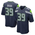 Blackjersey S.Seahawks #39 Ty Okada Player Navy Home Game Stitched Jerseys