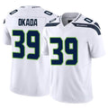 Blackjersey S.Seahawks #39 Ty Okada Player White Limited Vapor F.U.S.E. Home Game Stitched Jerseys