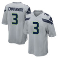 Blackjersey S.Seahawks #3 Nick Emmanwori Player Gray Home Game Stitched Jerseys