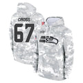 Blackjersey S.Seahawks #67 Charles Cross Player Arctic Camo Limited Salute to Service Pullover Hoodies Game Stitched Jerseys