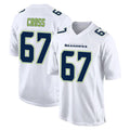 Blackjersey S.Seahawks #67 Charles Cross Player White Tundra Fashion Home Game Stitched Jerseys