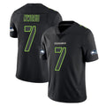 Blackjersey S.Seahawks #7 Uchenna Nwosu Player Black Impact Limited Home Game Stitched Jerseys