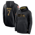 Blackjersey S.Seahawks #7 Uchenna Nwosu Player Black Salute to Service Hoodies Limited Game Stitched Jerseys