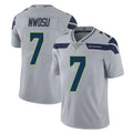 Blackjersey S.Seahawks #7 Uchenna Nwosu Player Gray Limited Vapor Untouchable Home Game Stitched Jerseys