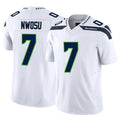 Blackjersey S.Seahawks #7 Uchenna Nwosu Player White Limited Vapor F.U.S.E. Home Game Stitched Jerseys