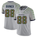 Blackjersey S.Seahawks #88 AJ Barner Player Grey Limited 2025 Rivalries Collection Home Game Stitched Jerseys