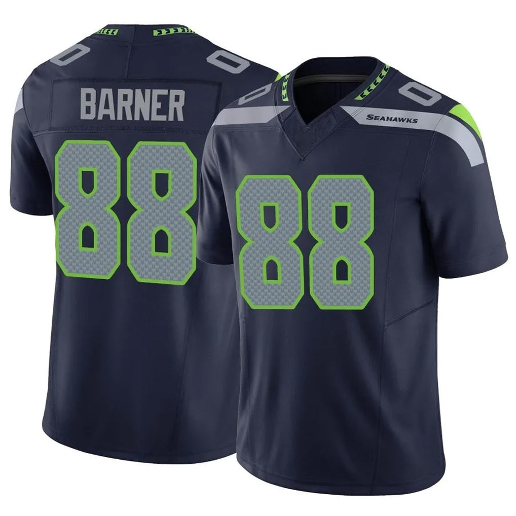 Blackjersey S.Seahawks #88 AJ Barner Player Navy Limited Vapor F.U.S.E. Home Game Stitched Jerseys
