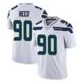Blackjersey S.Seahawks #90 Jarran Reed Player White Limited Vapor Untouchable Home Game Stitched Jerseys