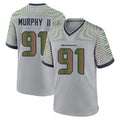 Blackjersey S.Seahawks #91 Byron Murphy II Player Grey 2025 Rivalries Collection Home Game Stitched Jerseys