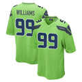 Blackjersey S.Seahawks #99 Leonard Williams Player Green Home Game Stitched Jerseys