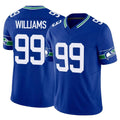 Blackjersey S.Seahawks #99 Leonard Williams Player Royal Limited Throwback Vapor F.U.S.E. Home Game Stitched Jerseys