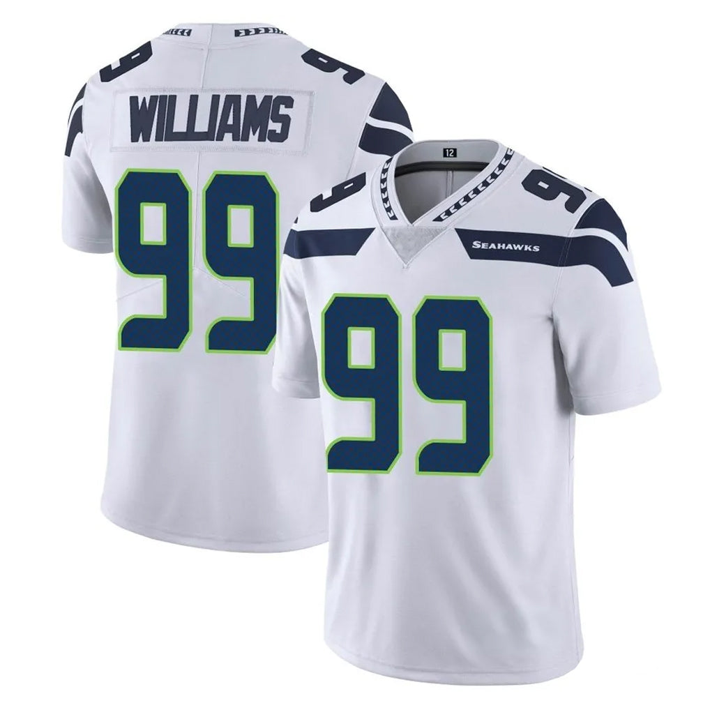 Blackjersey S.Seahawks #99 Leonard Williams Player White Limited Vapor Untouchable Home Game Stitched Jerseys