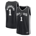 Blackjersey SA.Spurs #1 Victor Wembanyama Black Swingman Jerseys - Icon Edition