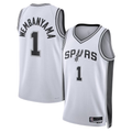 Blackjersey SA.Spurs #1 Victor Wembanyama White Swingman Jerseys - Association Edition