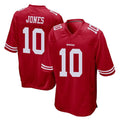 Blackjersey SF.49ers #10 Mac Jones Player Red Home Game Stitched Jerseys
