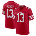 Blackjersey SF.49ers #13 Brock Purdy Player Red Game Home Stitched Jerseys