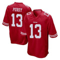 Blackjersey SF.49ers #13 Brock Purdy Player Red Home Game Stitched Jerseys
