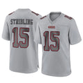 Blackjersey SF.49ers #15 De'Zhaun Stribling Player Gray Atmosphere Fashion Home Game Stitched Jerseys