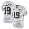 Blackjersey SF.49ers #19 Deebo Samuel Sr. Player Arctic Camo Limited Salute To Service Home Game Stitched Jerseys