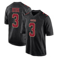 Blackjersey SF.49ers #3 Christian Kirk Player Black Fashion Home Game Stitched Jerseys