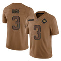 Blackjersey SF.49ers #3 Christian Kirk Player Brown Limited Salute To Service Home Game Stitched Jerseys