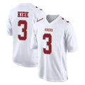 Blackjersey SF.49ers #3 Christian Kirk Player White Fashion Home Game Stitched Jerseys