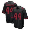 Blackjersey SF.49ers #44 Kyle Juszczyk Player Black Alternate Home Game Stitched Jerseys