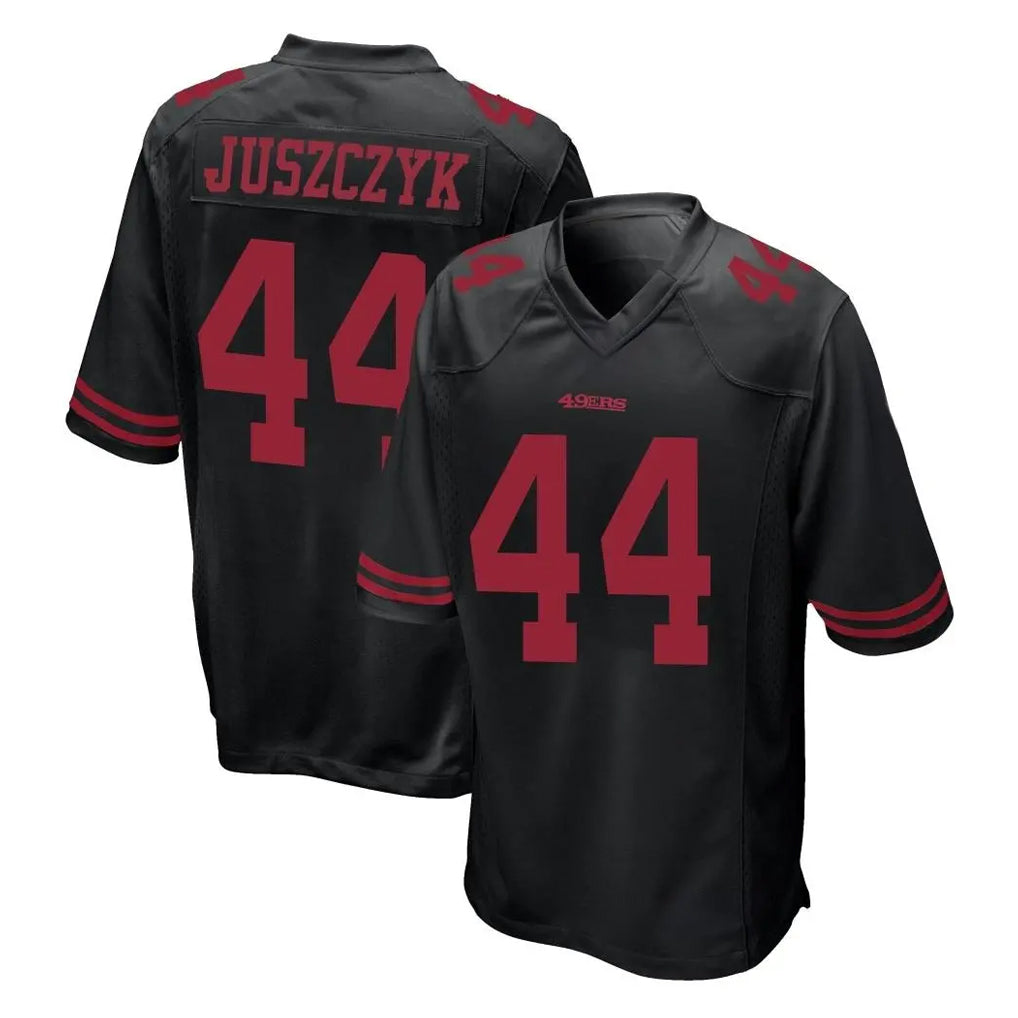 Blackjersey SF.49ers #44 Kyle Juszczyk Player Black Alternate Home Game Stitched Jerseys