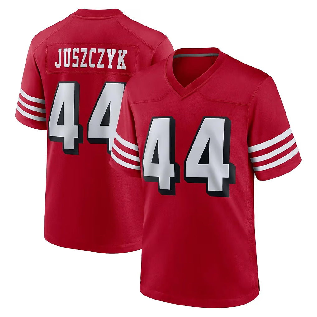 Blackjersey SF.49ers #44 Kyle Juszczyk Player Red Limited Alternate Home Game Stitched Jerseys