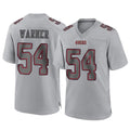 Blackjersey SF.49ers #54 Fred Warner Player Gray Atmosphere Fashion Home Game Stitched Jerseys