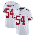 Blackjersey SF.49ers #54 Fred Warner Player White Limited Vapor Untouchable Home Game Stitched Jerseys