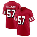 Blackjersey SF.49ers #57 Dre Greenlaw Player Red Limited Alternate Home Game Stitched Jerseys