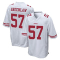 Blackjersey SF.49ers #57 Dre Greenlaw Player White Home Game Stitched Jerseys