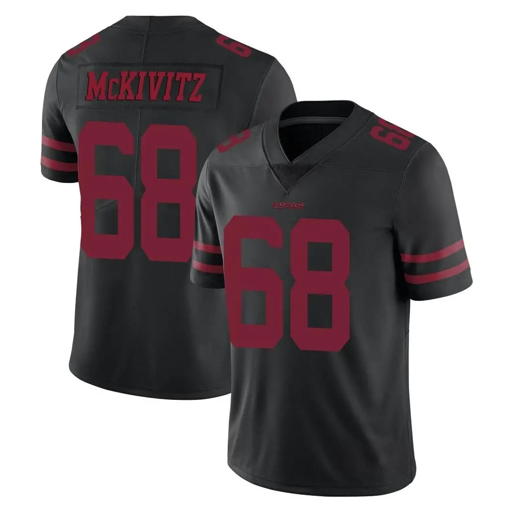 Blackjersey SF.49ers #68 Colton McKivitz Player Black Alternate Limited Vapor Untouchable Home Game Stitched Jerseys