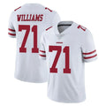 Blackjersey SF.49ers #71 Trent Williams Player White Limited Vapor Untouchable Home Game Stitched Jerseys
