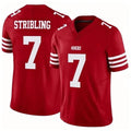 Blackjersey SF.49ers #7 De'Zhaun Stribling Player Red Limited Vapor F.U.S.E. Home Game Stitched Jerseys