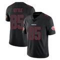 Blackjersey SF.49ers #85 George Kittle Player Black Impact Limited Home Game Stitched Jerseys