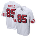 Blackjersey SF.49ers #85 George Kittle Player White Limited Home Game Stitched Jerseys